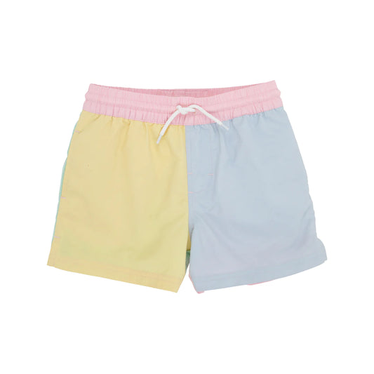 Country Club Colorblock Trunk, Seaside Sunny Yellow/Palm Beach Pink/Buckhead Blue/Sea Island Foam