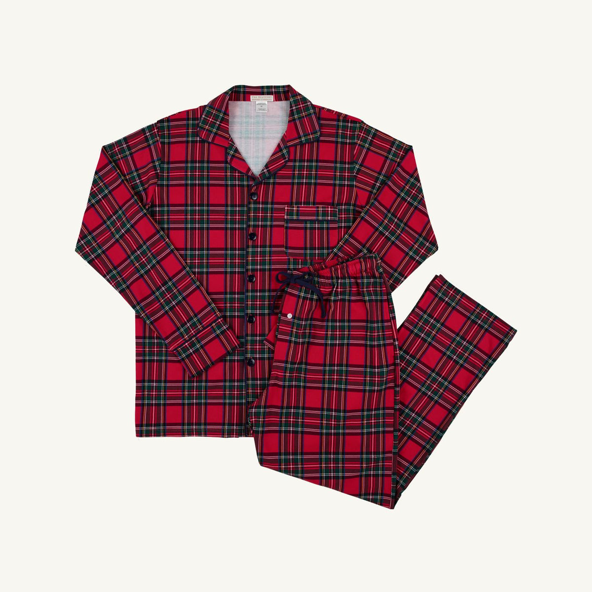 Lock's Lounge Set- Pima Cotton Society Prep Plaid Nantucket Navy (DAD)