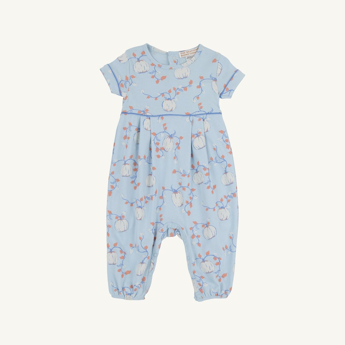 Bradford Romper - Pima Gourd-geous Buckhead Blue Barbados Blue