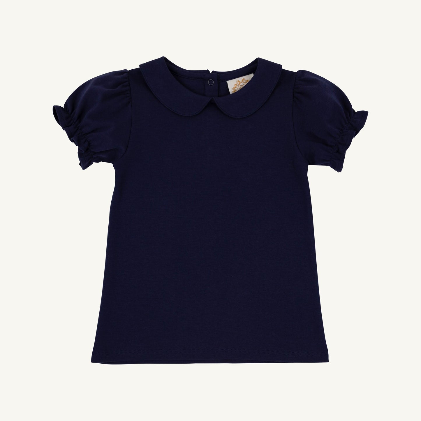 Maude's Peter Pan Collar Shirt & Onesie Pima Nantucket Navy