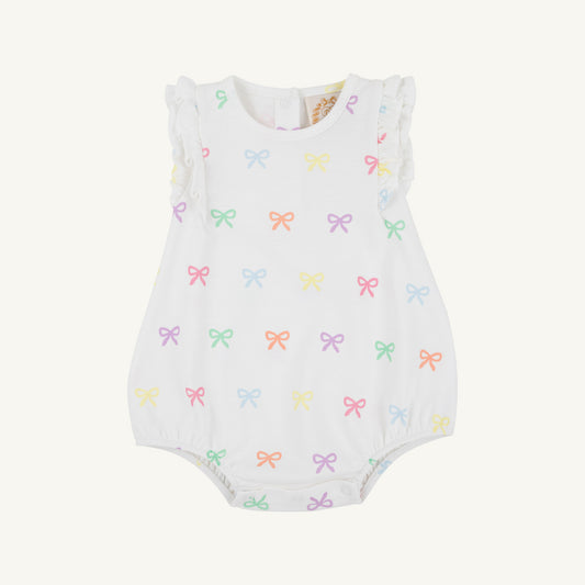 Ruehling Ruffle Bubble Bitty Bows Worth Avenue White