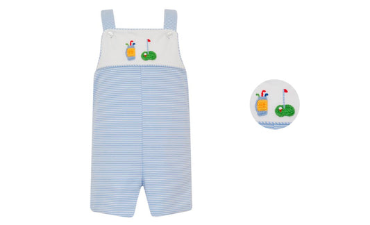 Boy’s Blue Knit Stripe Jon Jon -Golf