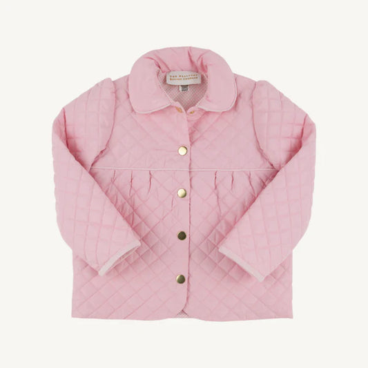 Carlyle Quilted Coat Palm Beach Pink/Hamptons Hot Pink Microdot