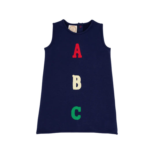 Annie Apron Dress-ABC, Nantucket Navy/Richmond Red