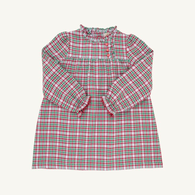 Long Sleeve Mary Baker Day Dress Wicker Park Plaid Richmond Red