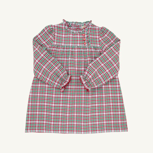 Long Sleeve Mary Baker Day Dress Wicker Park Plaid Richmond Red
