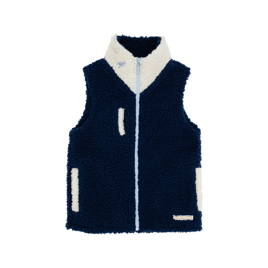 Van Camp Vest-Sherpa, Nantucket Navy, Palmetto Pearl/Barrington Blue