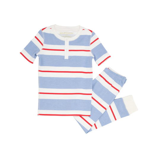 Sutton’s Short Sleeve Set, Barrington Blue/Richmond Red/Palmetto Pearl