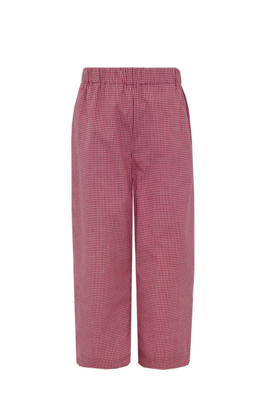 Red Gingham Pants