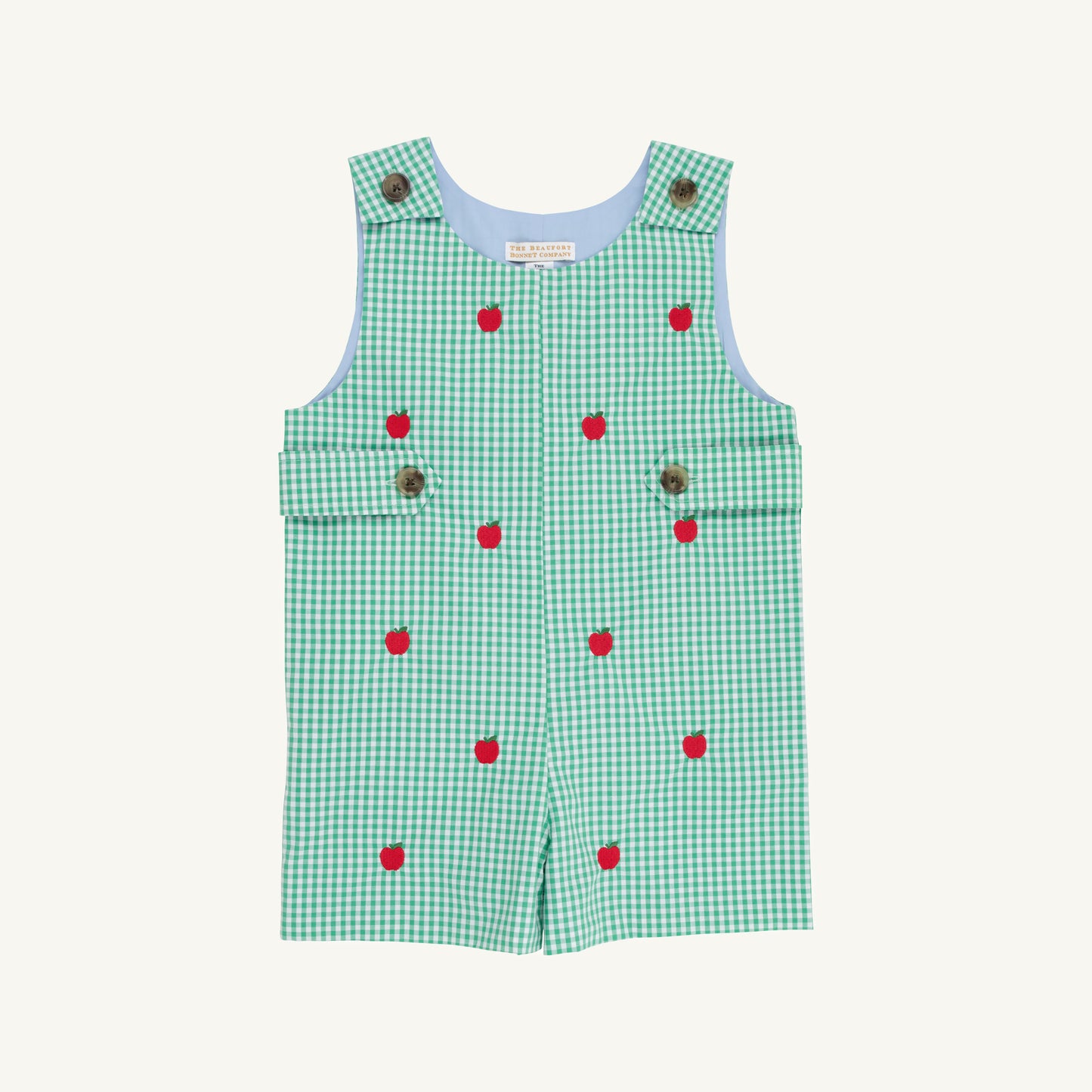 Jack Keene Critter Jon Jon Gibson Island Green Mini Gingham Beale Street Blue Apples