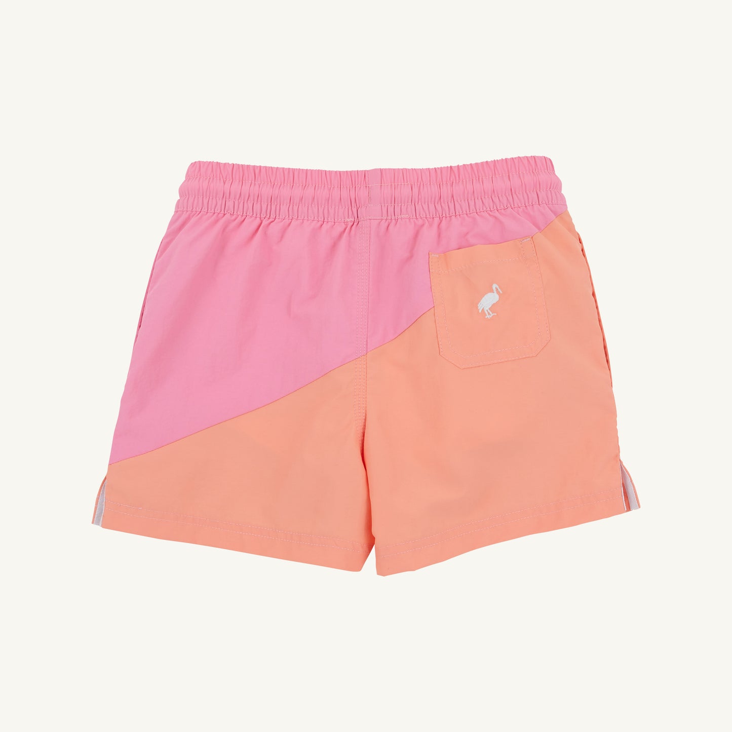 Country Club Colorblock Trunks Hamptons Hot Pink Seashore Sherbert