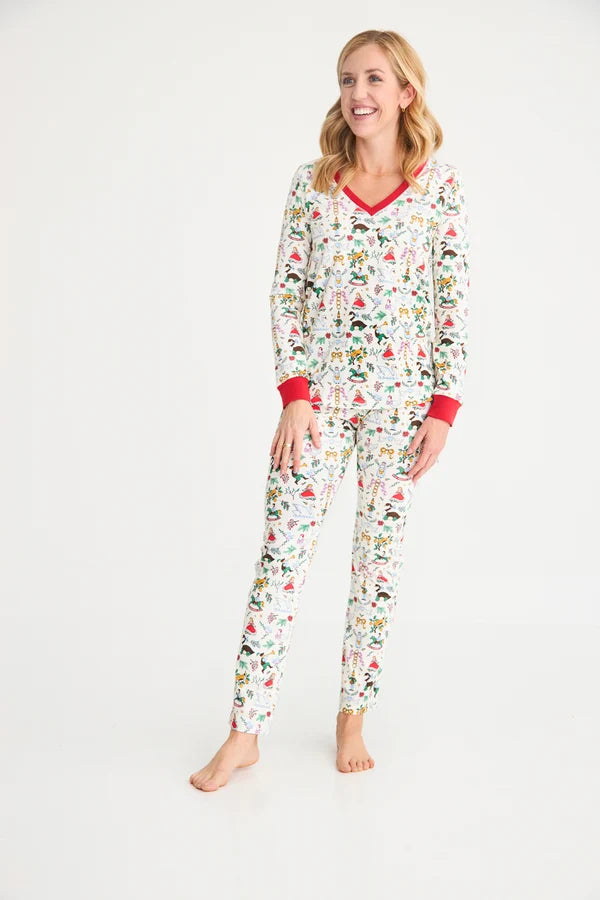 Coastal Living Lounge Set 12 Days of Christmas with Richmond Red