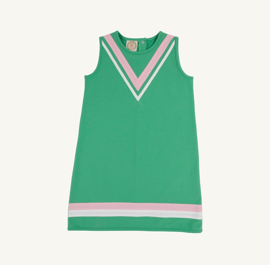 Annie Apron Dress Gibson Island Green/Pier Party Pink/Worth Ave White