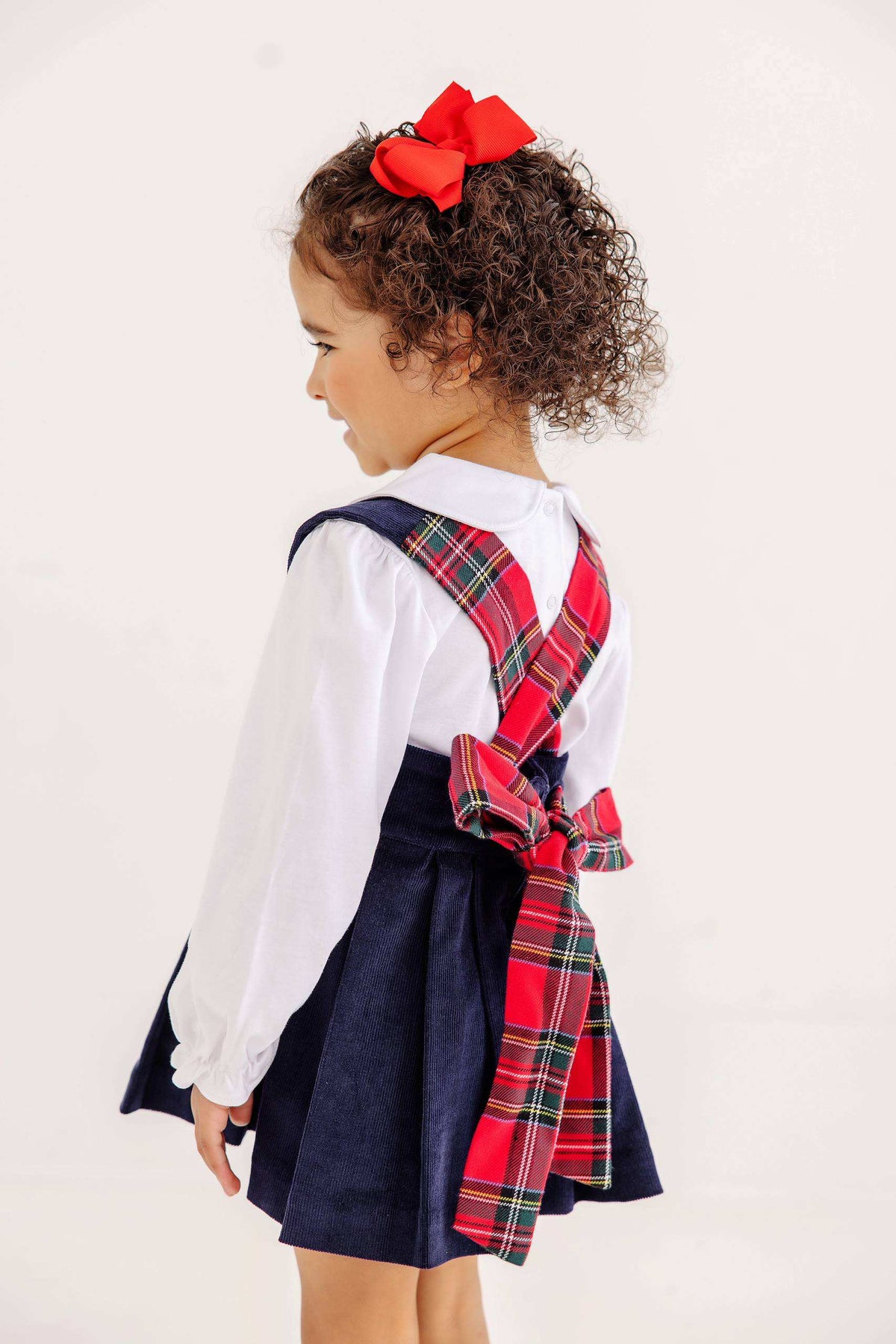 Pearl Prep Skirt - Corduroy Nantucket Navy Society Prep Plaid