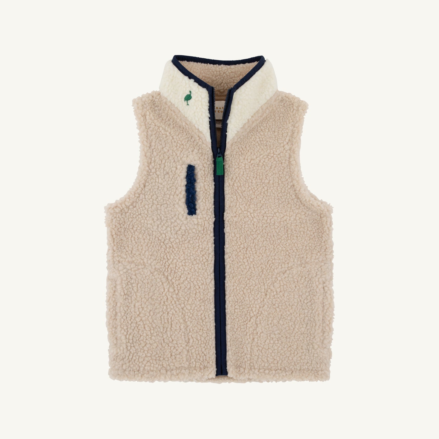 Van Camp Vest Sherpa Keeneland Khaki Palmetto Pearl Nantucket Navy Grier Green