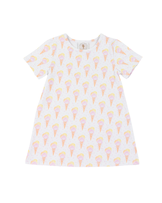 Susie Swing Dress-Funday Sundae