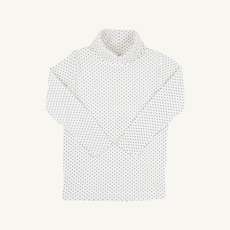 Tatum’s Turtleneck Shirt Nantucket Navy Microdot
