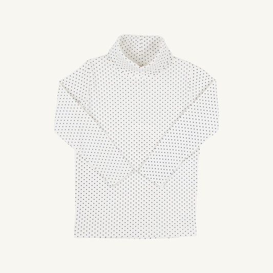 Tatum’s Turtleneck Shirt Nantucket Navy Microdot
