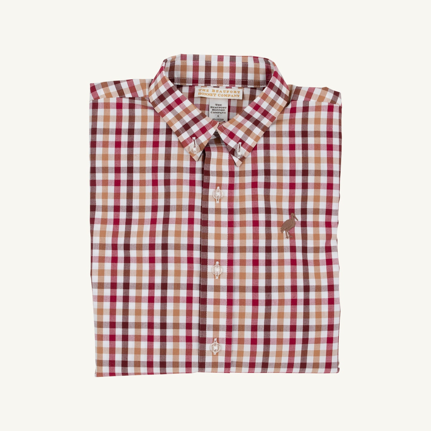 Deans List Dress Shirt Easton Pond Plaid Gray Bay Brown
