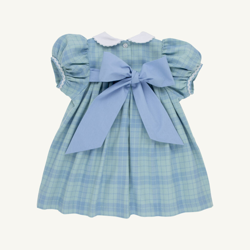 Mary Dal Dress Audubon Park Plaid Sarasota Sky