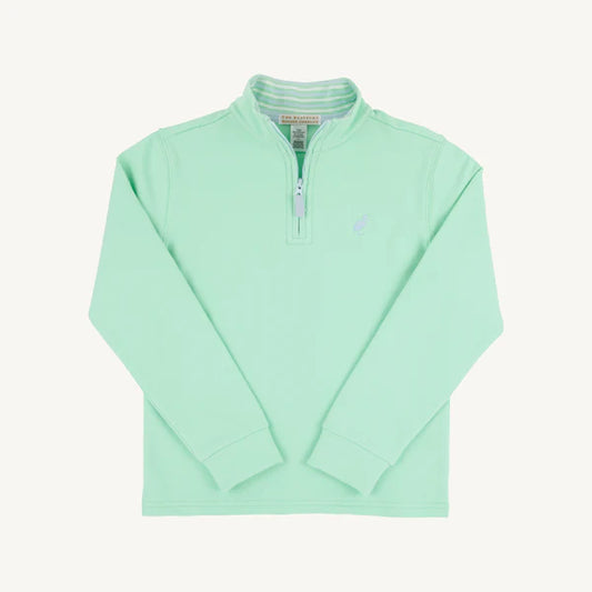 Hayword Half-Zip Grace Bay Green with Buckhead Blue Stork