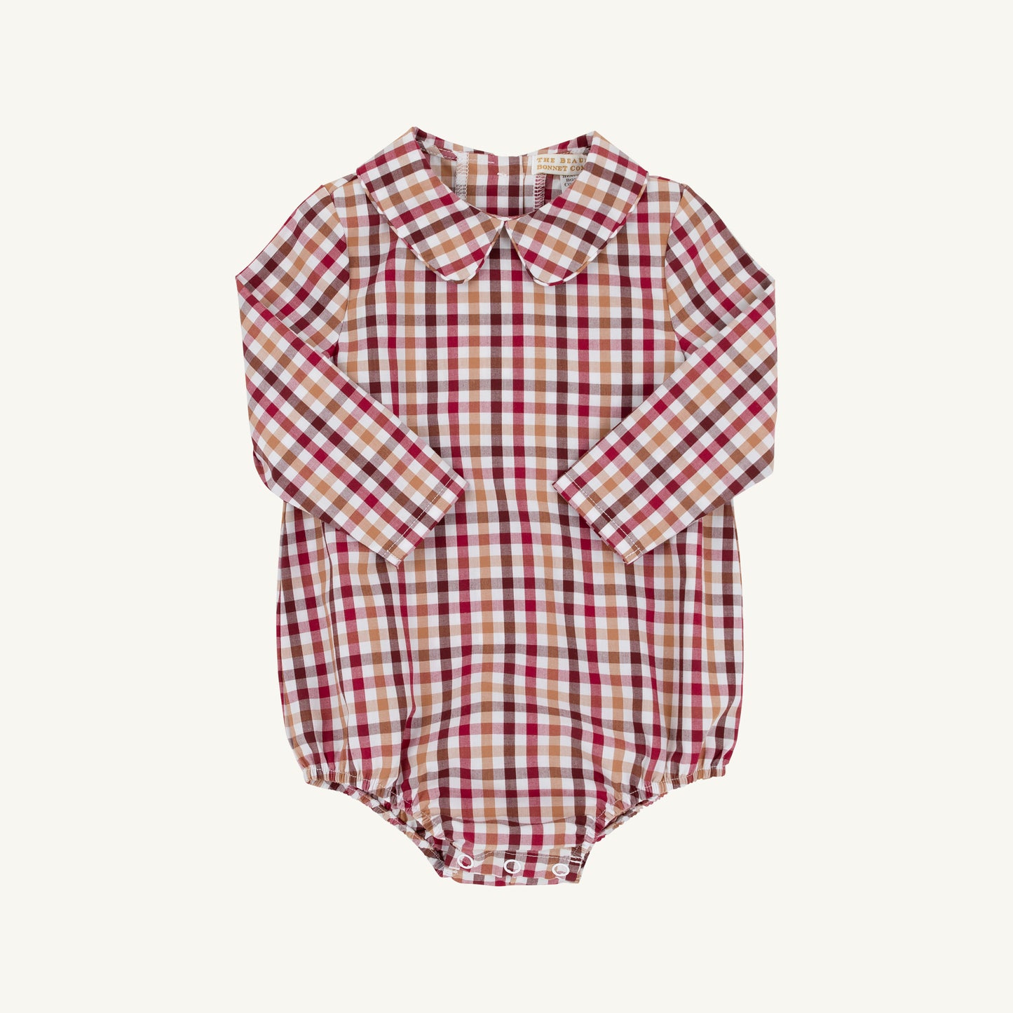 Peter Pan Collar Shirt Onesie Easton Pond Plaid