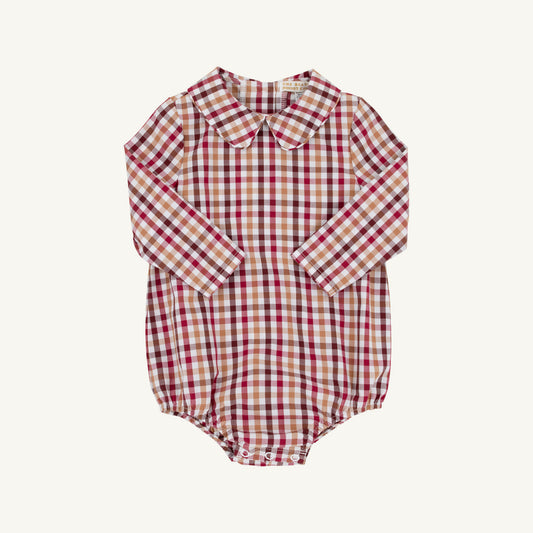 Peter Pan Collar Shirt Onesie Easton Pond Plaid