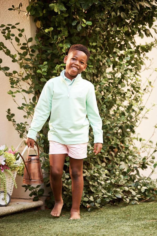Hayword Half-Zip Grace Bay Green with Buckhead Blue Stork