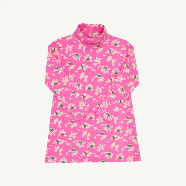 Tatum's Turtleneck Dress Bows of Holly