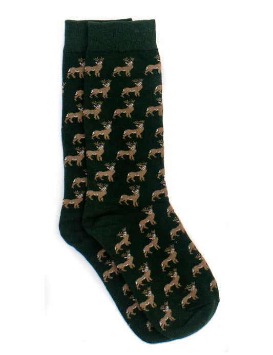 Boys Lucky Duck Socks, Whitetail