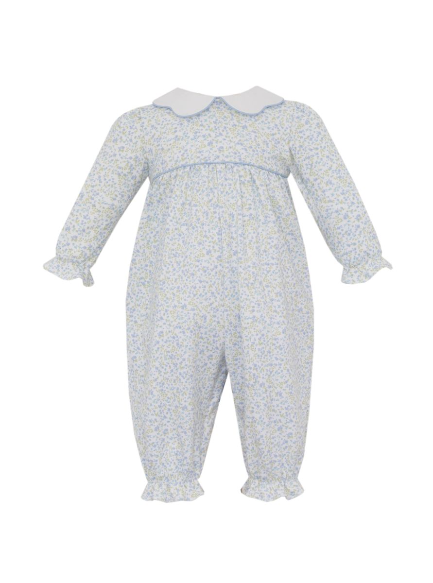 Caroline Tony Blue Floral Romper