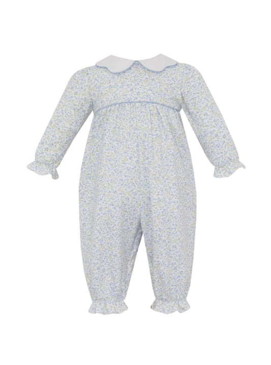 Caroline Tony Blue Floral Romper