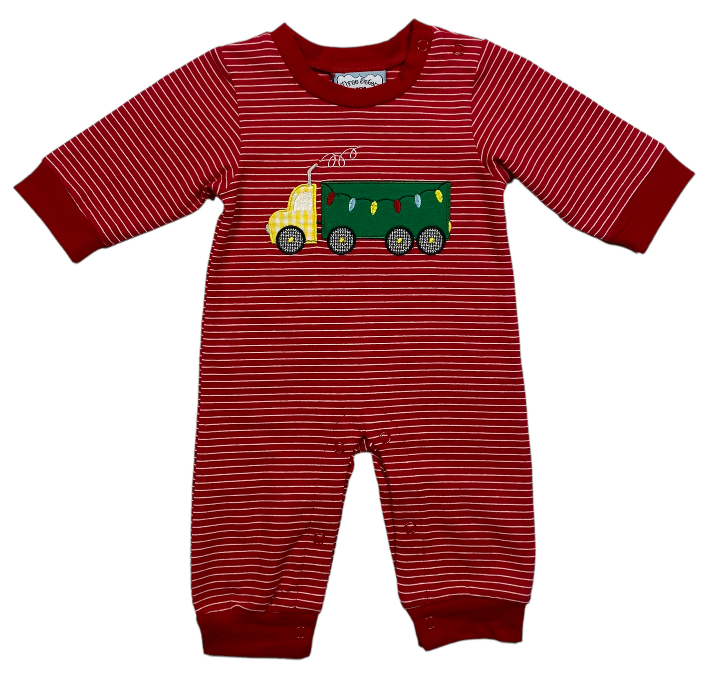 Christmas Lights Boys Romper