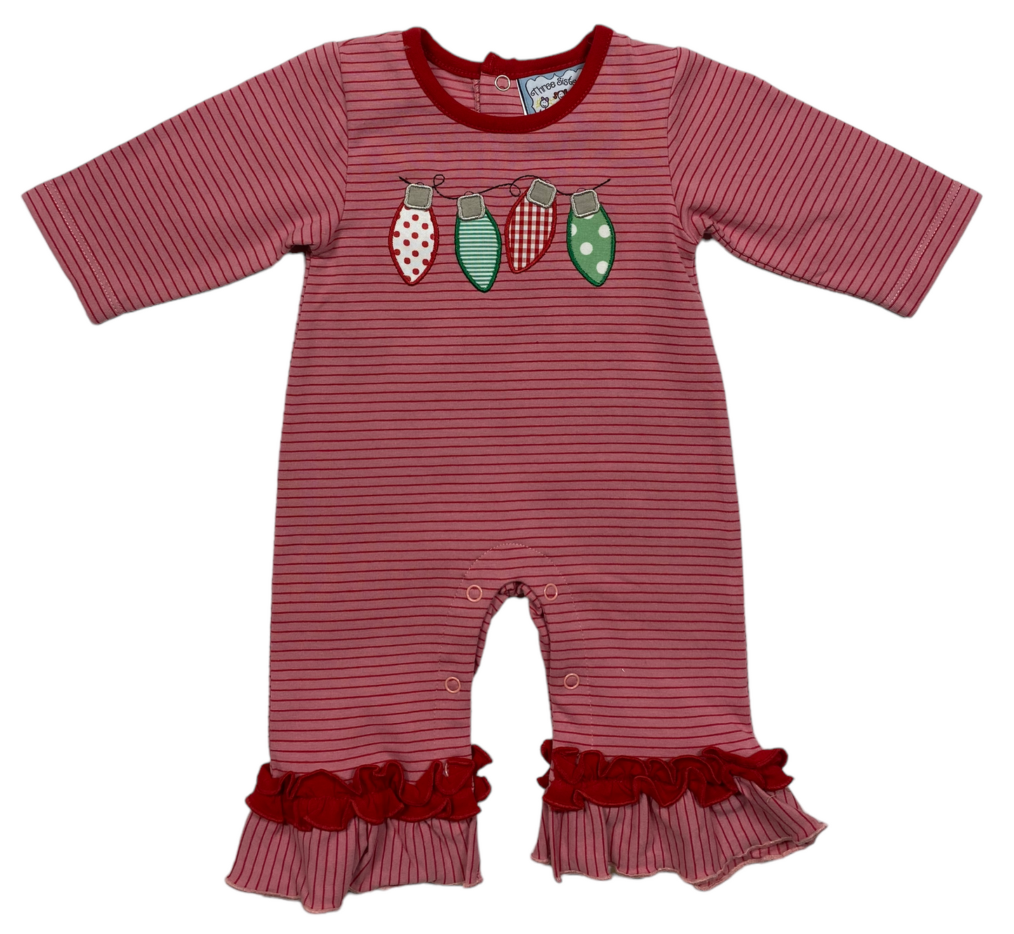 Christmas Lights Boys Romper