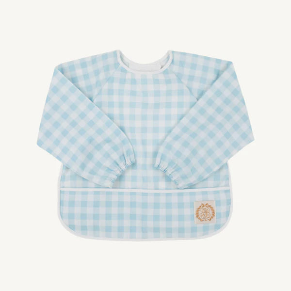Biscuit Bib Palm Beach Pink Gingham/Worth Avenue White