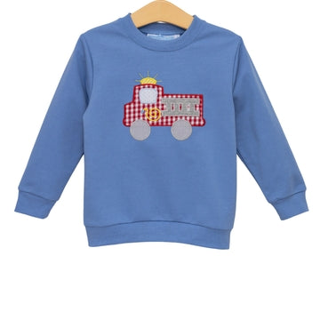 French Terry Pullover-Firetruck