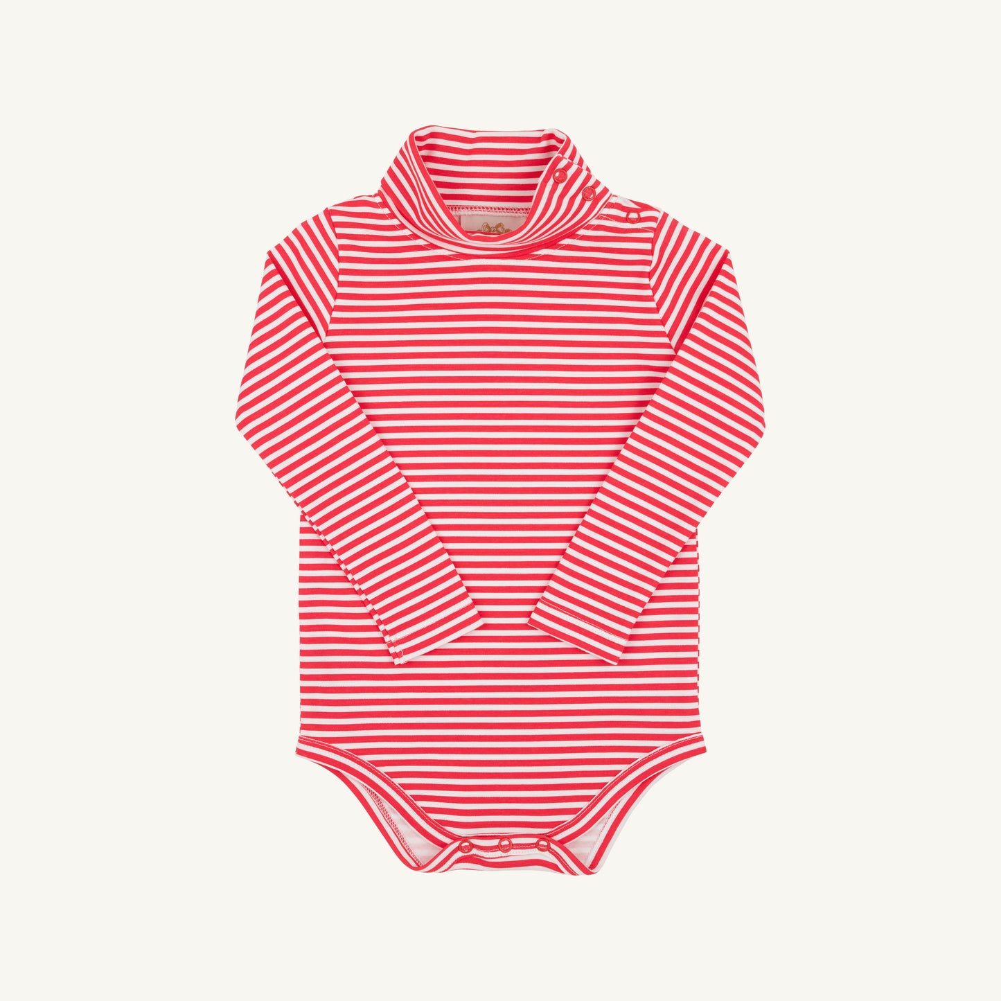 Tatum's Turtleneck & Onesie Richmond Red Stripe