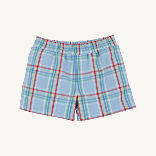 Sheffield Shorts Kensington Court Plaid Worth Avenue White