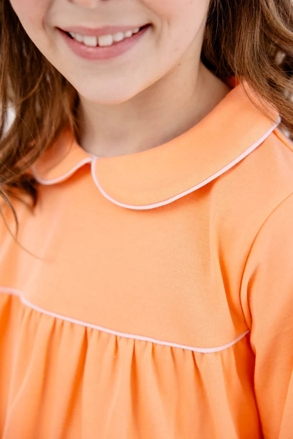 Maude's A Line Top Seashore Sherbet with Palm Beach Pink