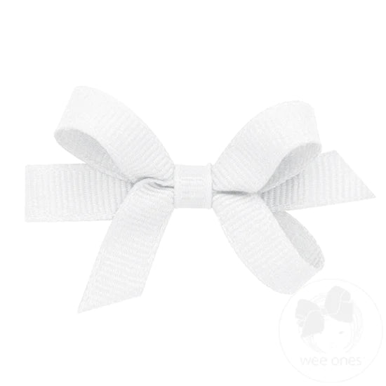 Solid Grosgrain Bow - Worth Avenue White