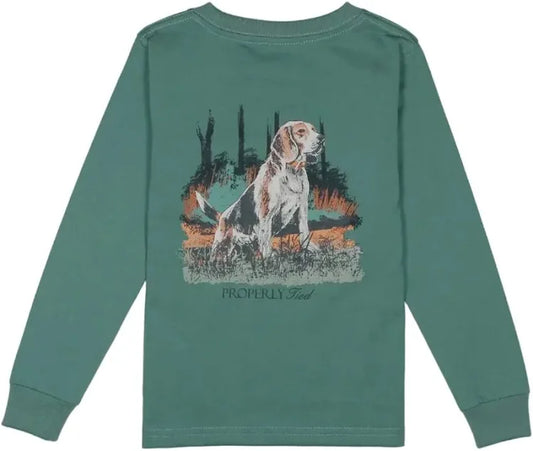 Boys Beagle LS Marine Green