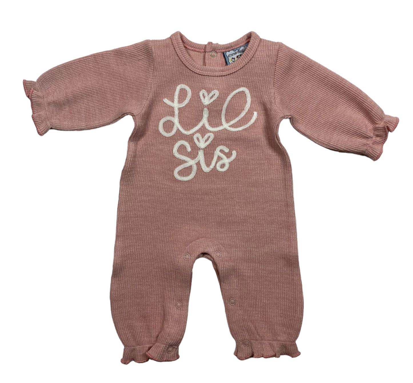 Lil Bro Applique Boys Romper