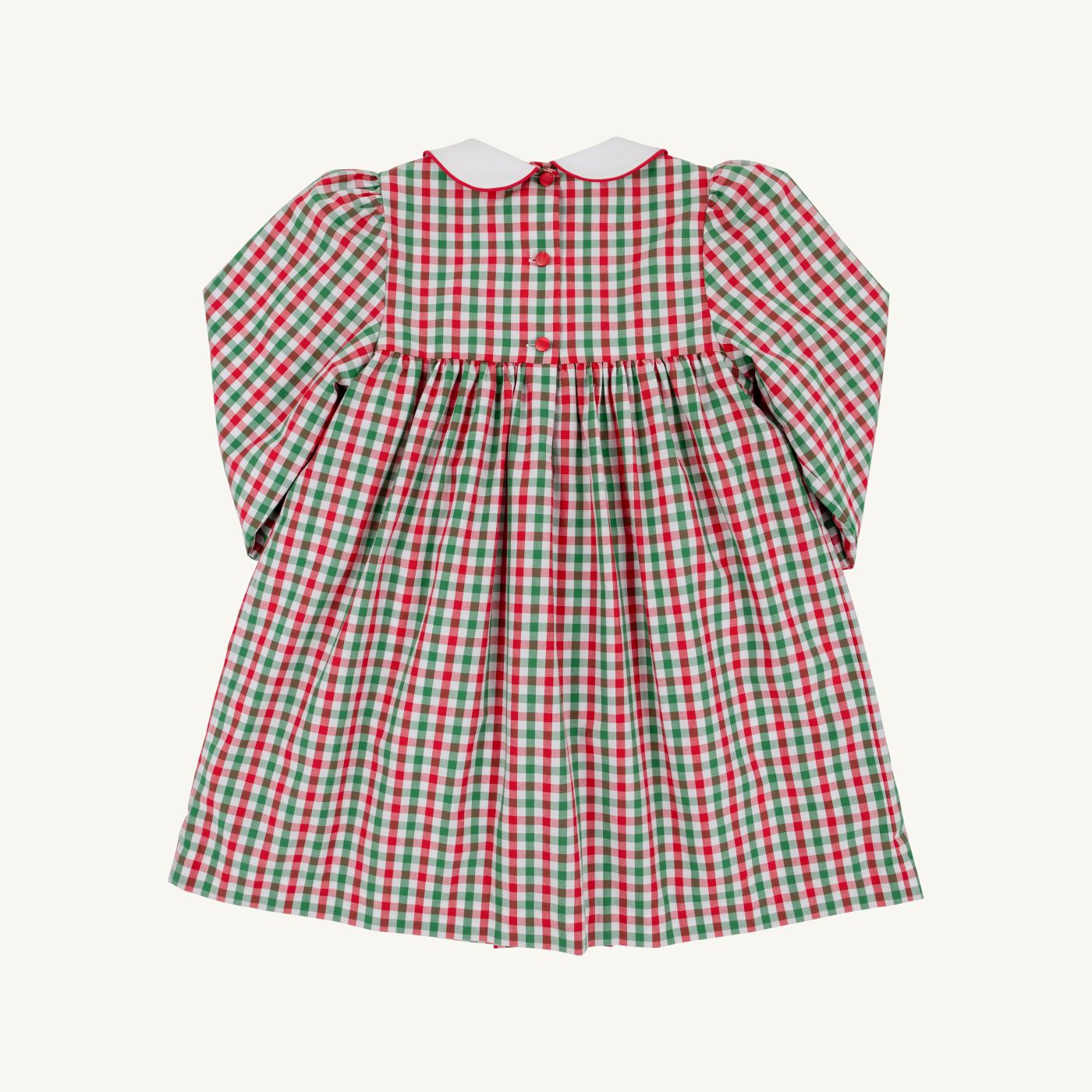 Della Marie Dress Richmond Red and Kiawah Kelly Green Gingham Worth Ave White