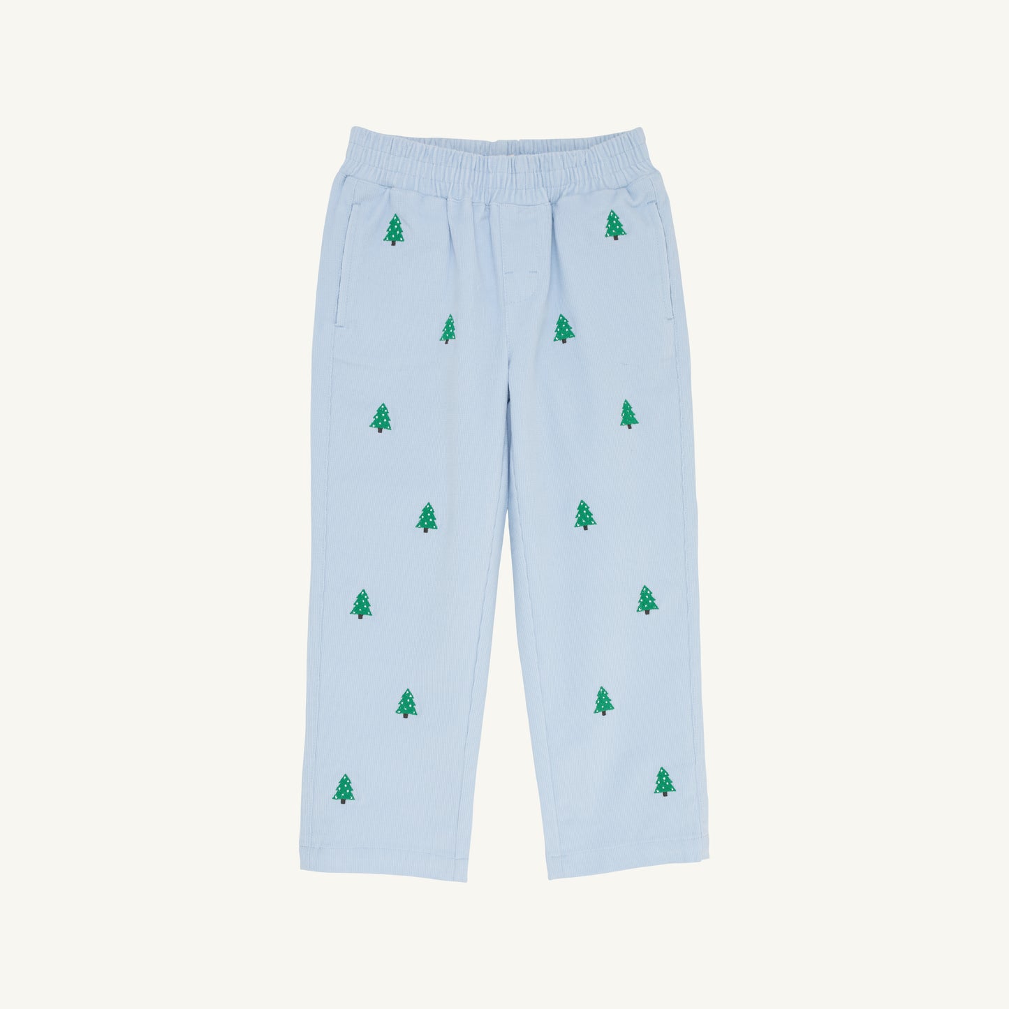 Critter Sheffield Pants Corduroy Buckhead Blue Christmas Trees
