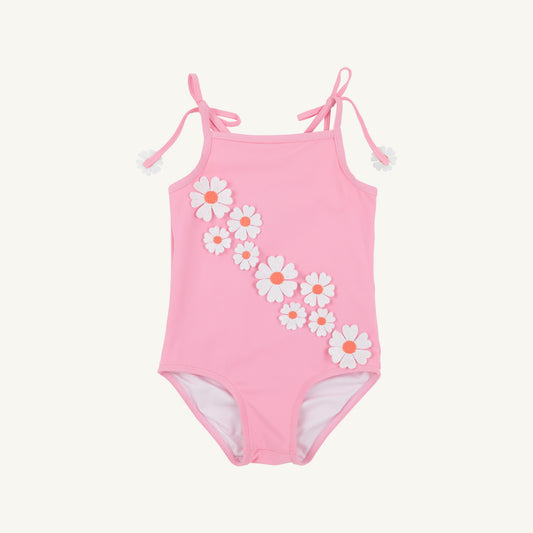 St. Lucia Swimsuit Hamptons Hot Pink Seashore Sherbert Flowers