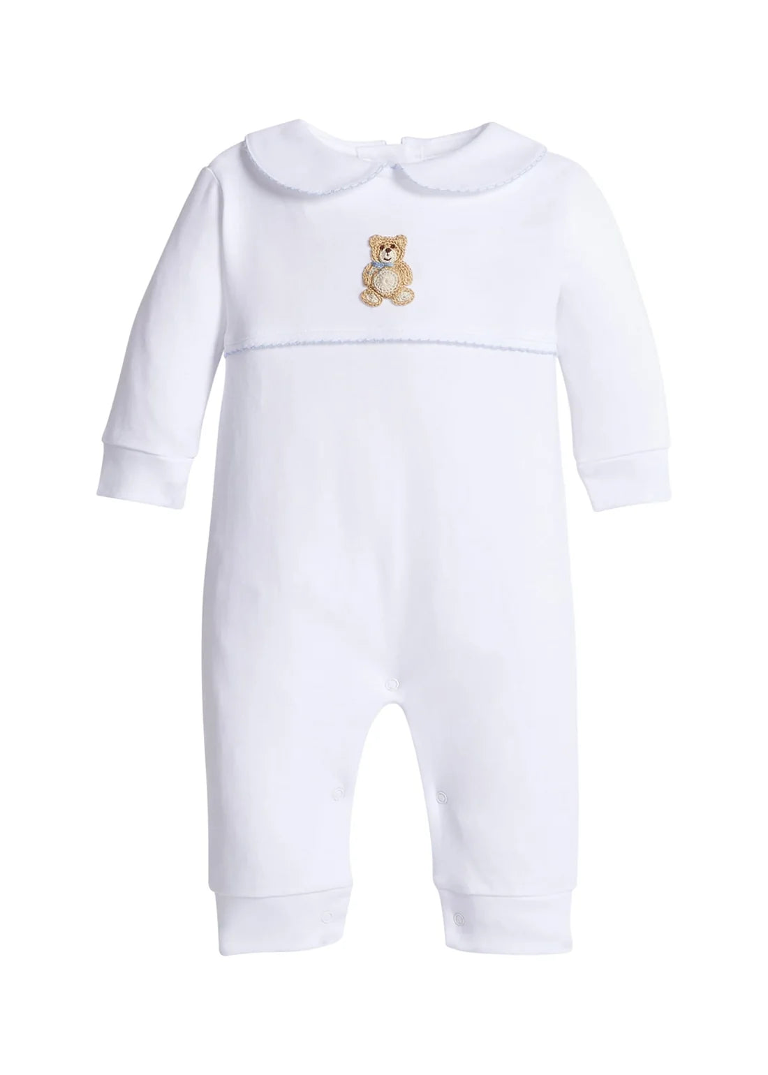 Crochet Playsuit - Blue Teddy Bear