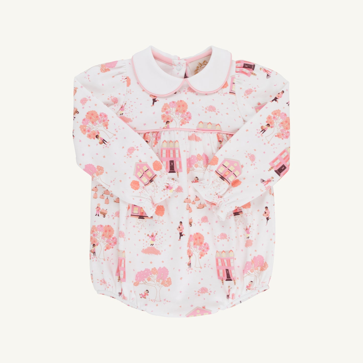Long Sleeve Britt Bubble Pima Fall on Fincastle Rd Sandpearl Pink