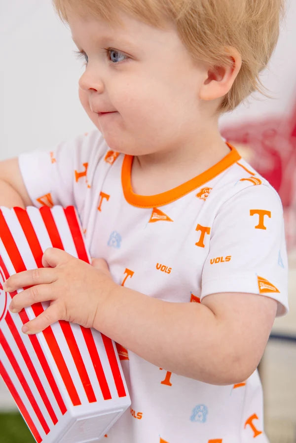 Short Sleeve Patton Play Bubble Victory in Orange (Boys) Tennessee Orange