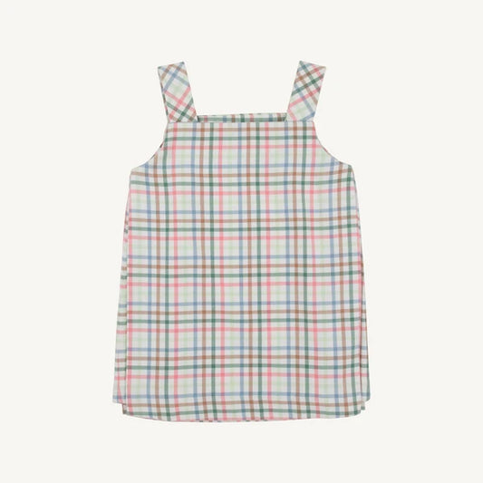 Pleated Ginny Jumper Manalapan Plaid