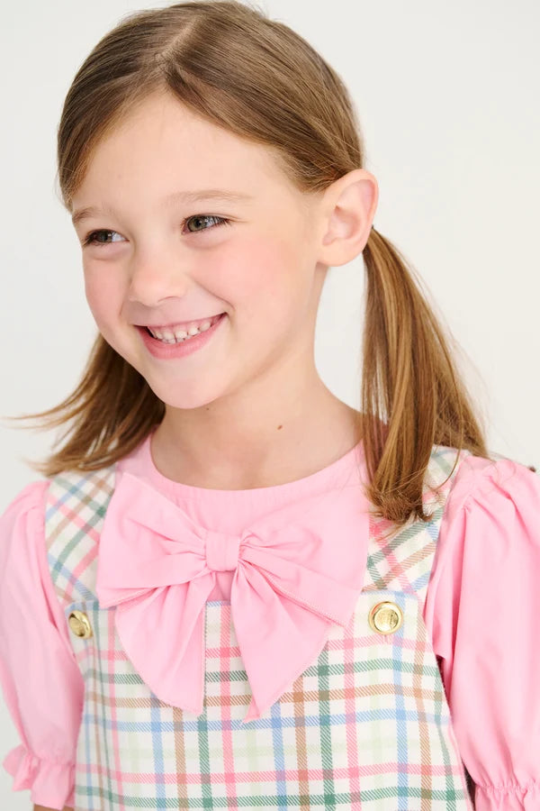 Pleated Ginny Jumper Manalapan Plaid